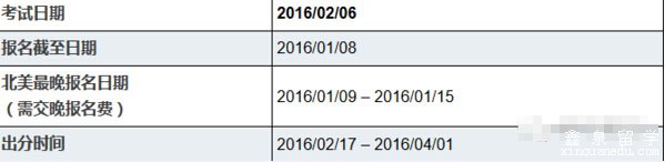 2015ACT考试时间及报名时间一览表